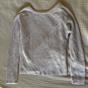 Aerie Lavender Open-Back Wrap Sweater – Size XS